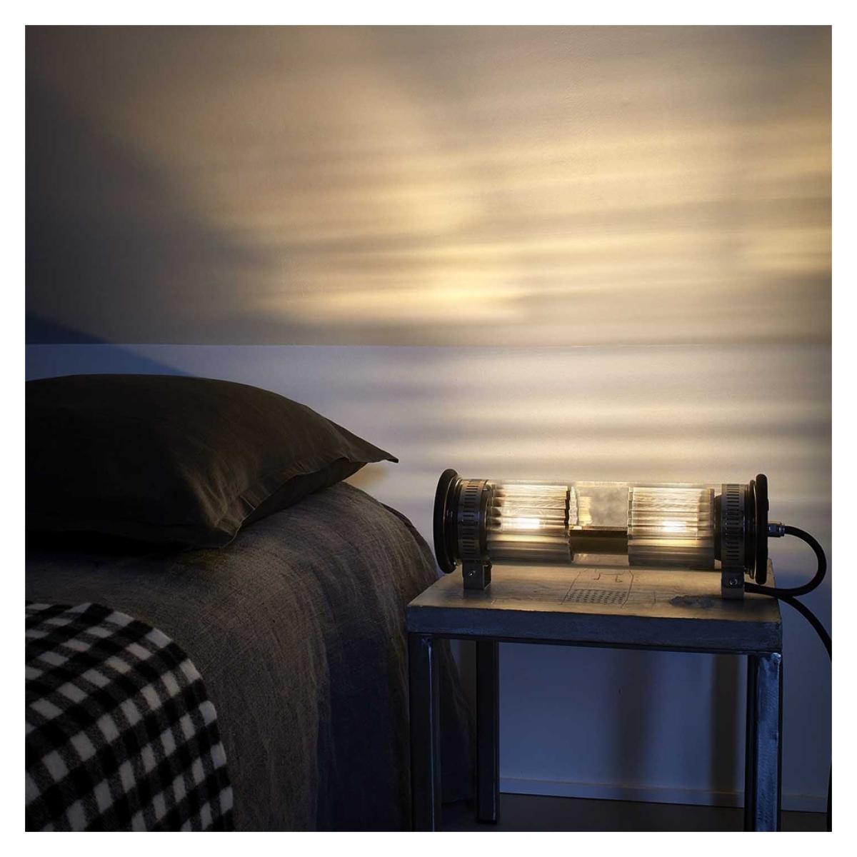 In The Tube 100-350 Wall Light Silver Reflector Silver Mesh IP64 – image 8