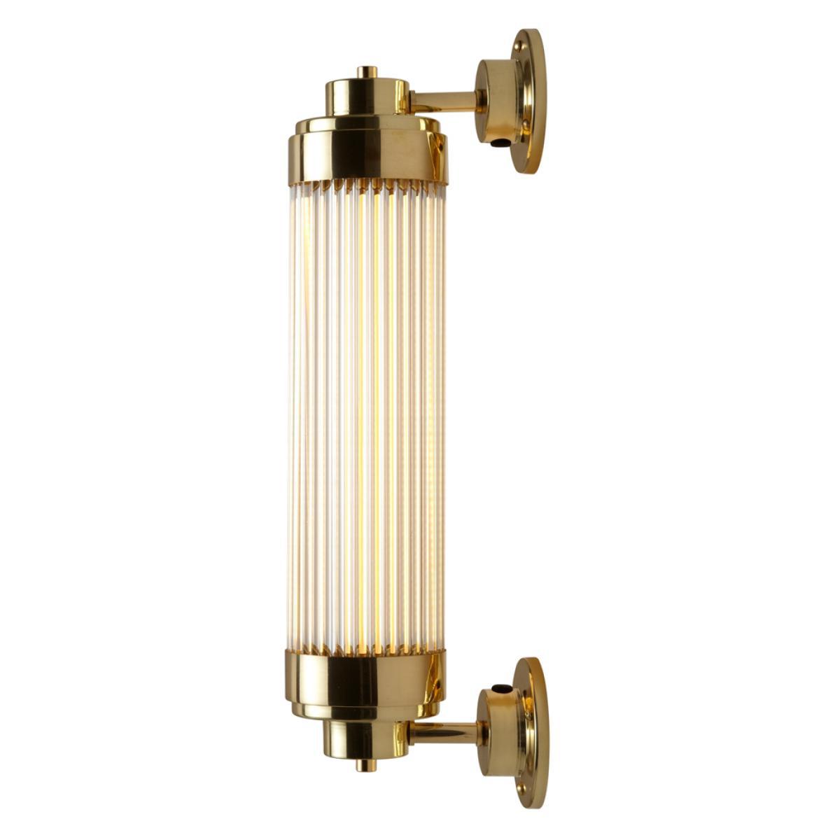 Pillar Offset Wall Light Weathered Brass – image 4