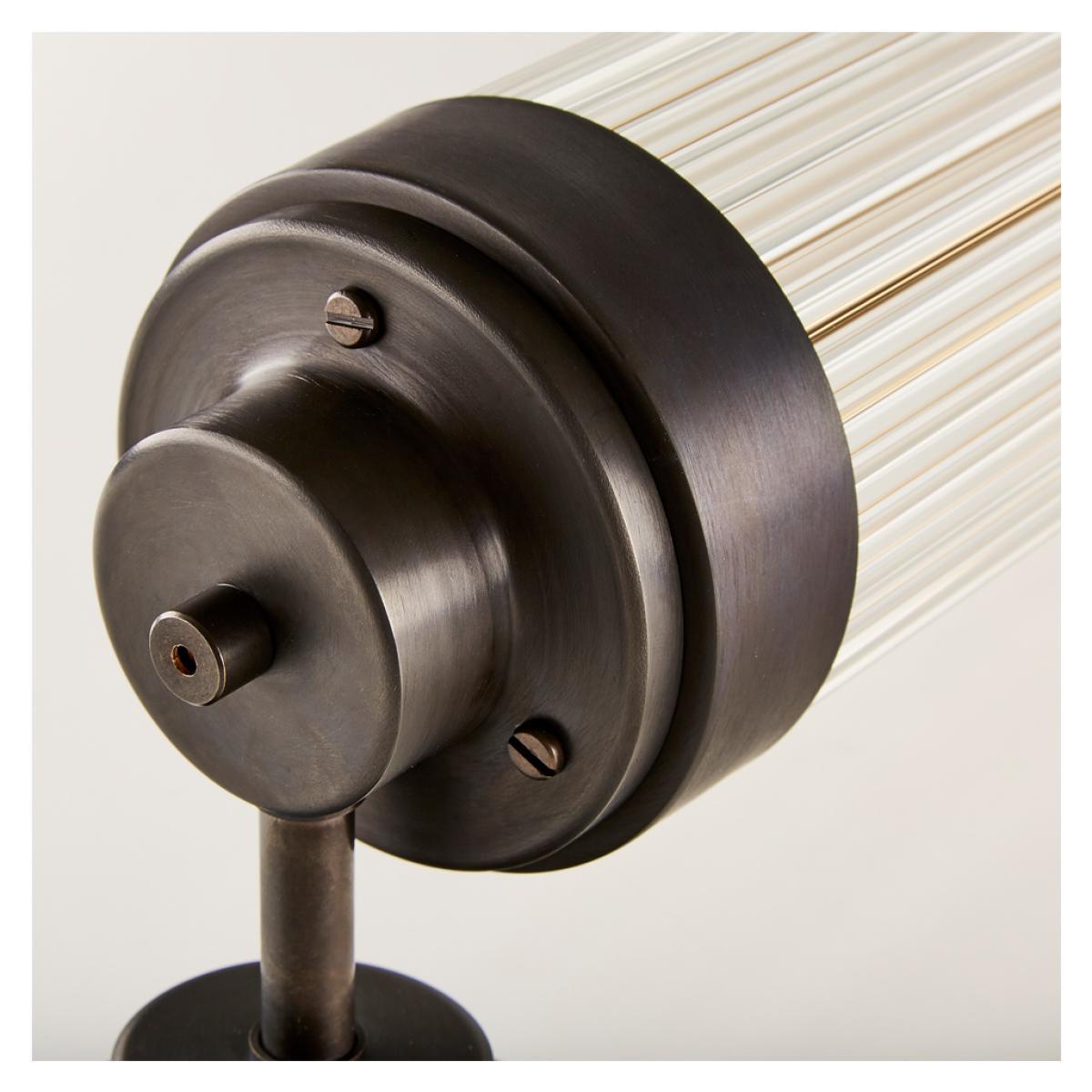 Pillar Offset Wall Light Weathered Brass – image 6