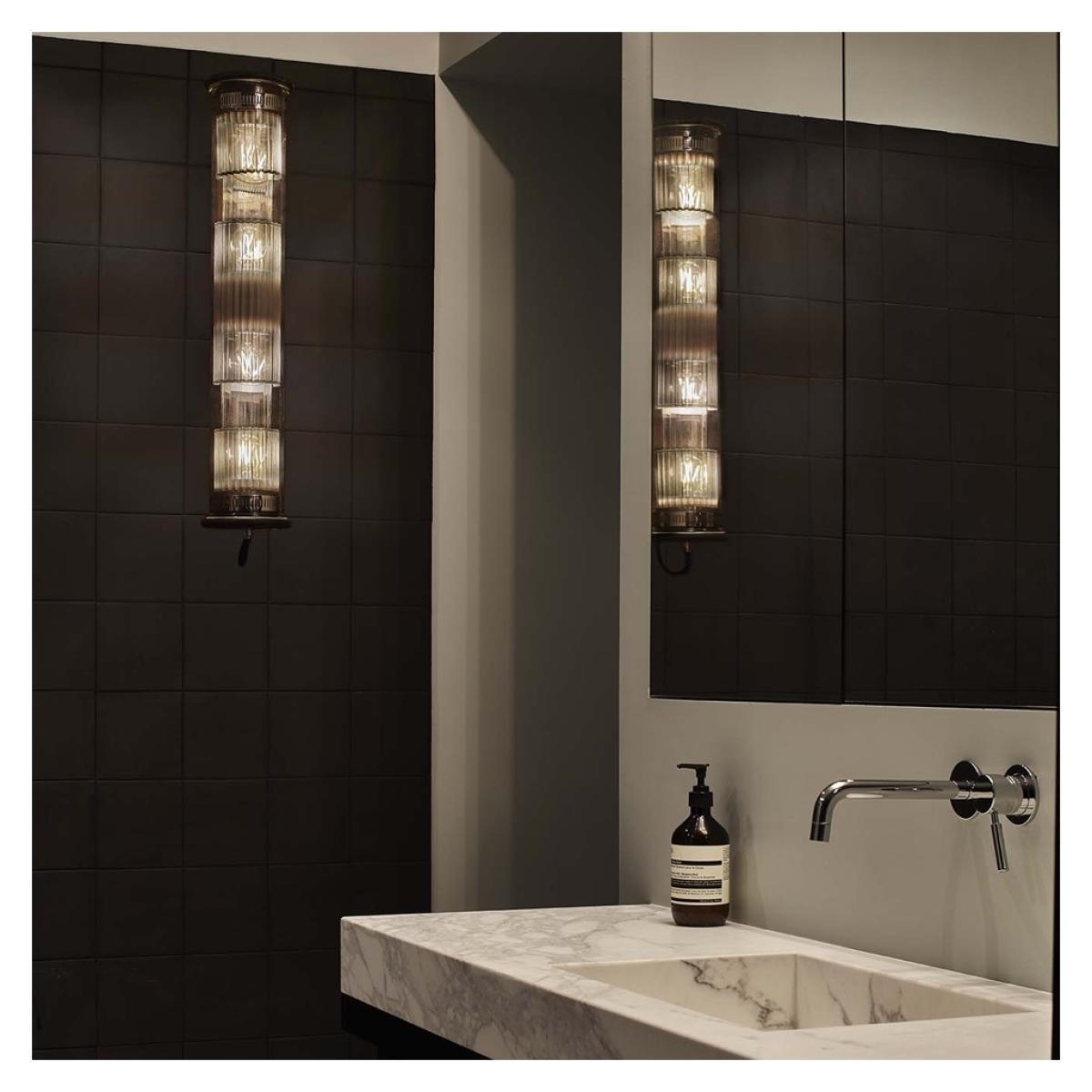 In The Tube 120-700 Wall Light Gold Reflector Silver Mesh IP64 – image 6