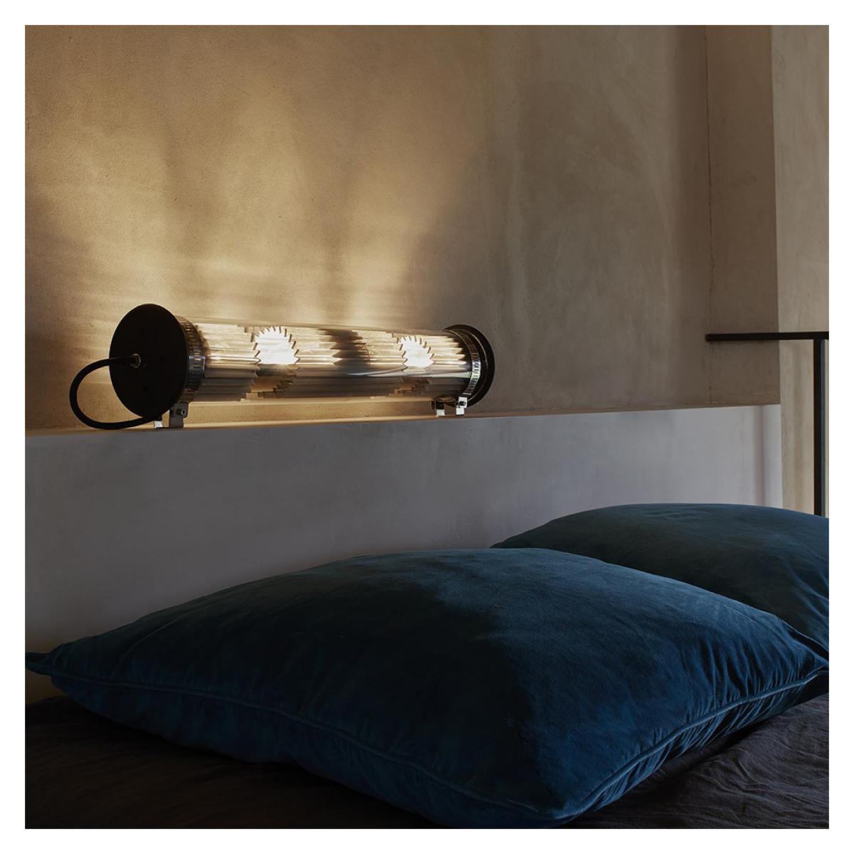 In The Tube 120-700 Wall Light Gold Reflector Silver Mesh IP64 – image 1