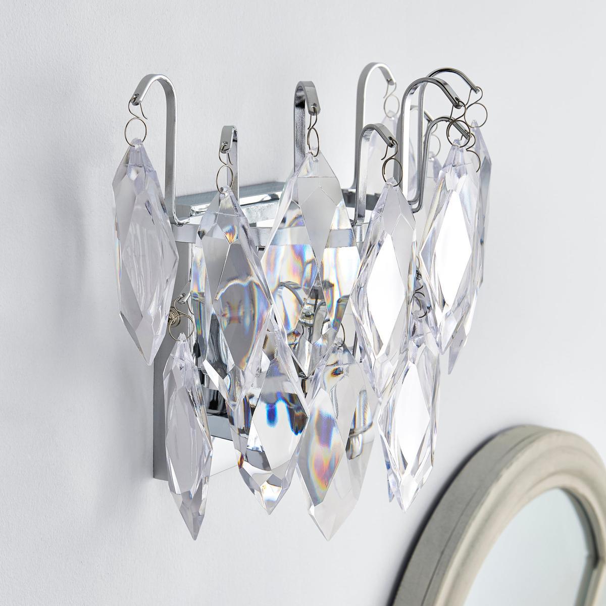 Parla Jewel Wall Light Chrome – image 2
