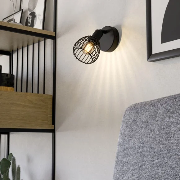 EGLO Sonnino Industrial Adjustable Wall Light – image 1