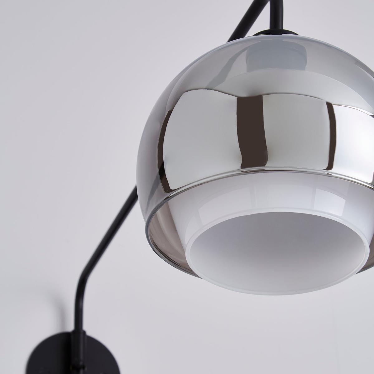 Elements Ramona Swing Arm Wall Light Black – image 3