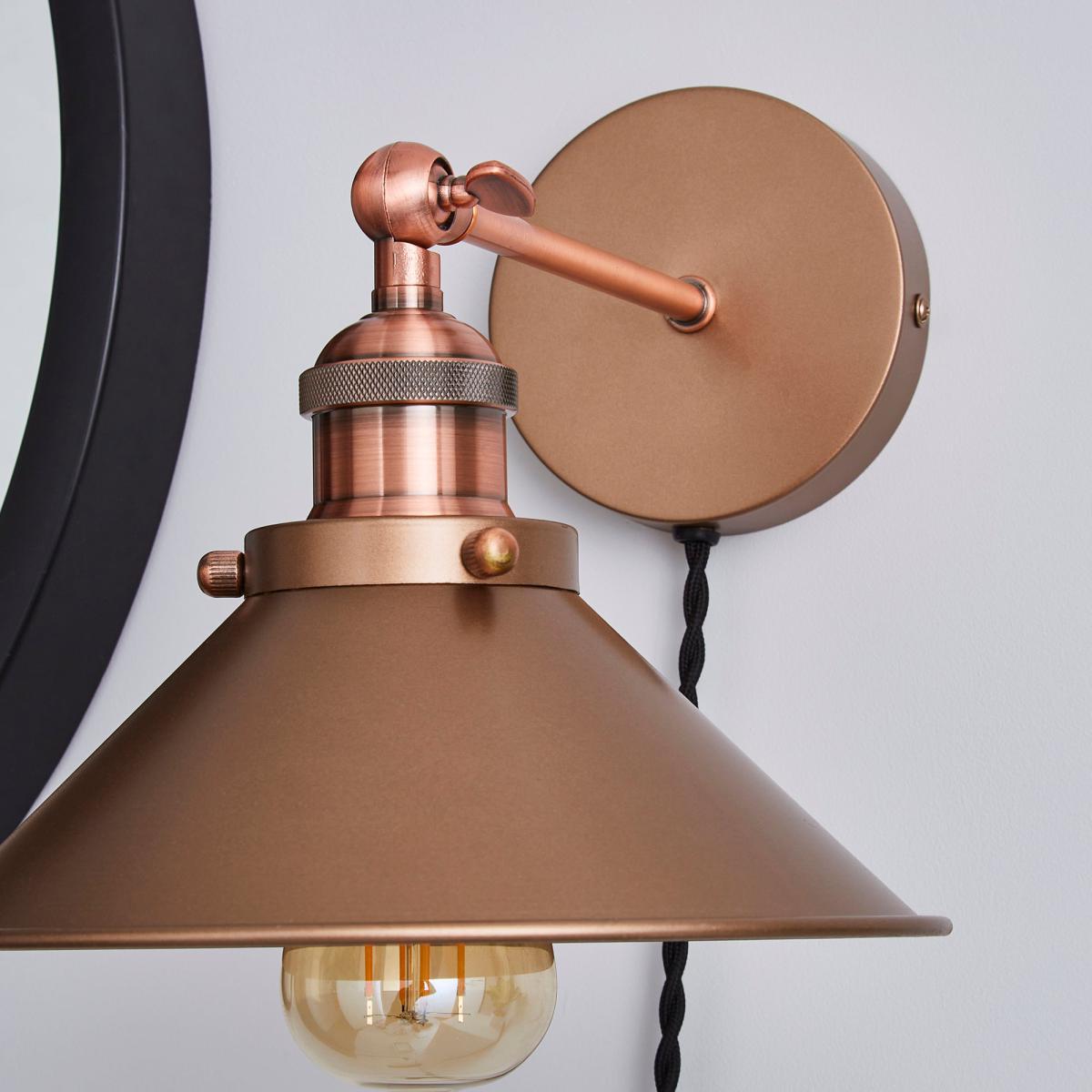 Logan Plug-in Wall Light Copper – image 3