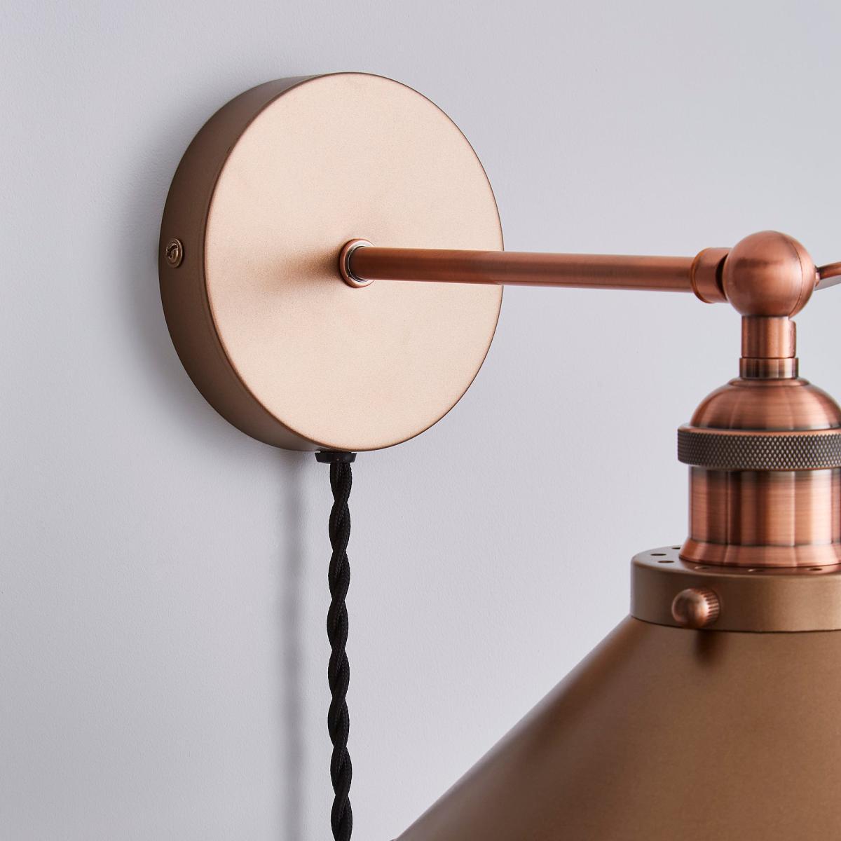 Logan Plug-in Wall Light Copper – image 4