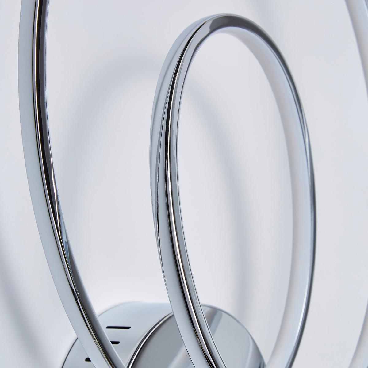 Menton Integrated LED Swirl Chrome Wall Light Chrome – image 3