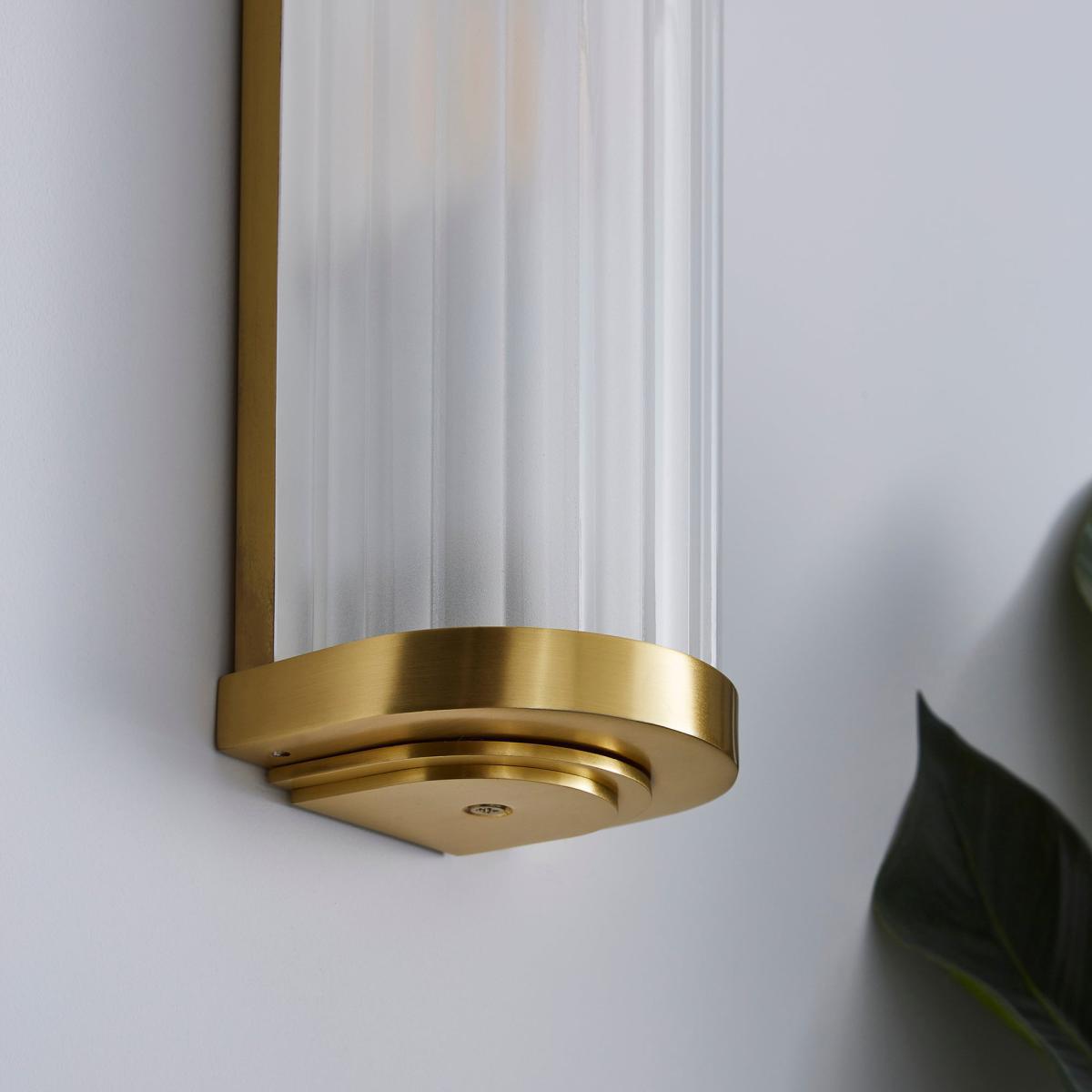 Ripon Bathroom Wall Light Brushed Gold Gold – image 3