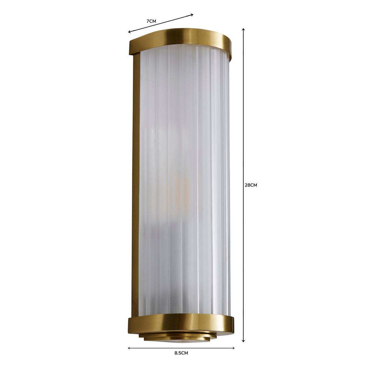 Ripon Bathroom Wall Light Brushed Gold Gold – image 5