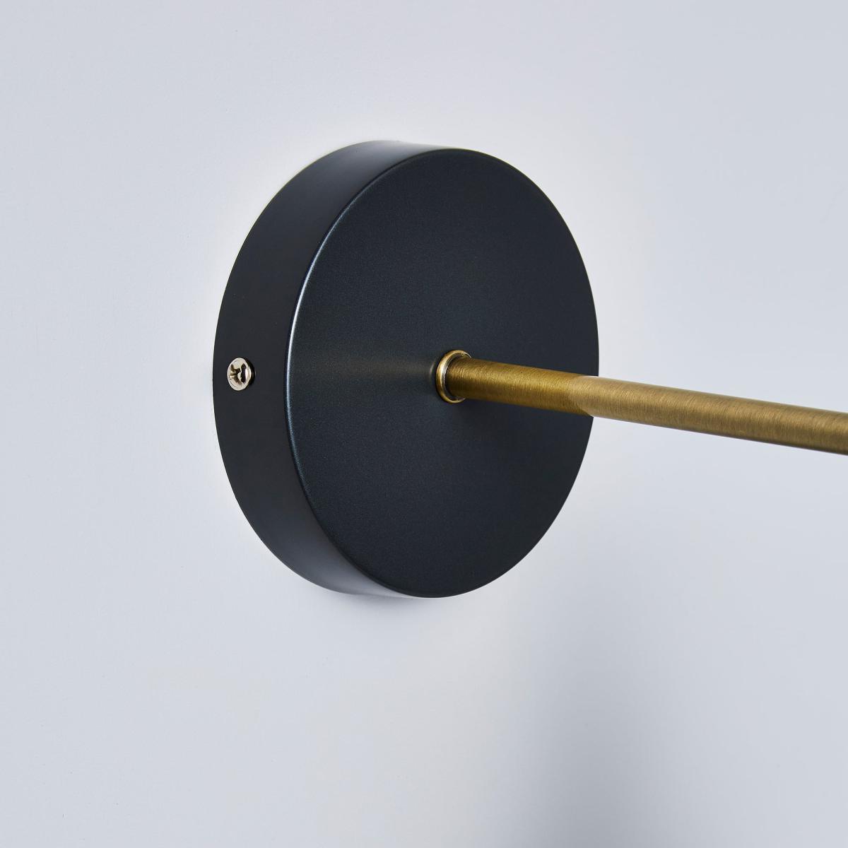 Logan Grey Industrial Wall Light Twin Pack Nickel (Black) – image 5