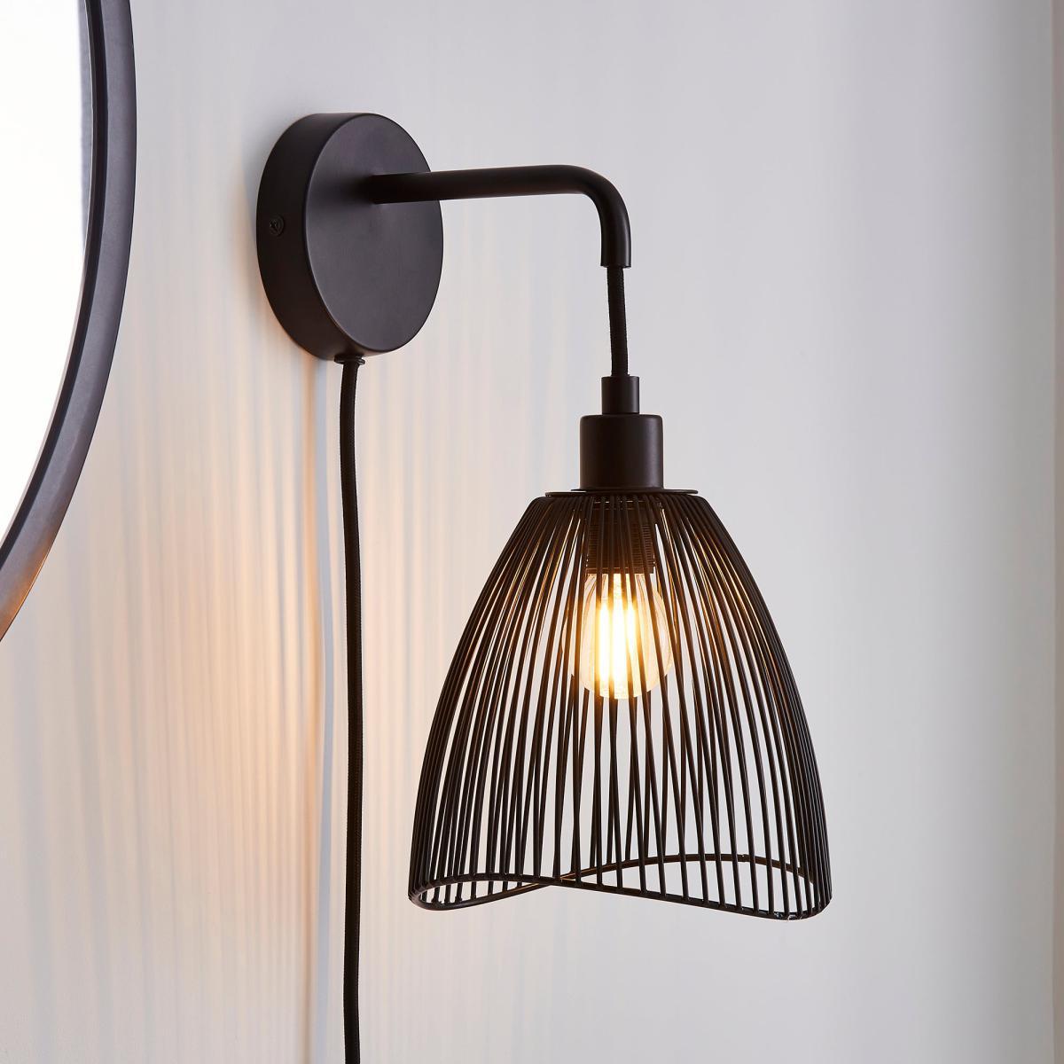 Elements Jaula Wall Light Black Black – image 1