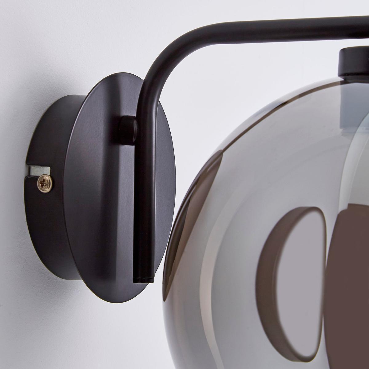 Elements Ramona Glass Wall Light Chrome – image 4