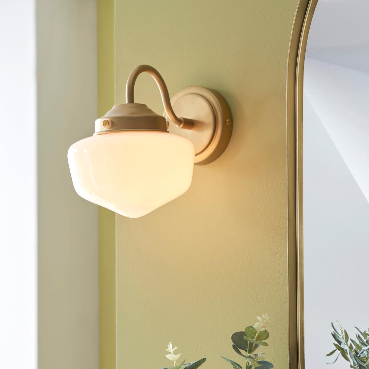 Mondez Bathroom Wall Light Satin Gold – image 1