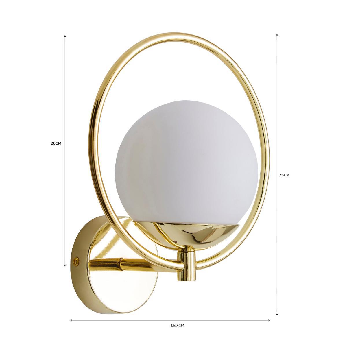 Fort Halo Bathroom Wall Light Champagne Champagne – image 6