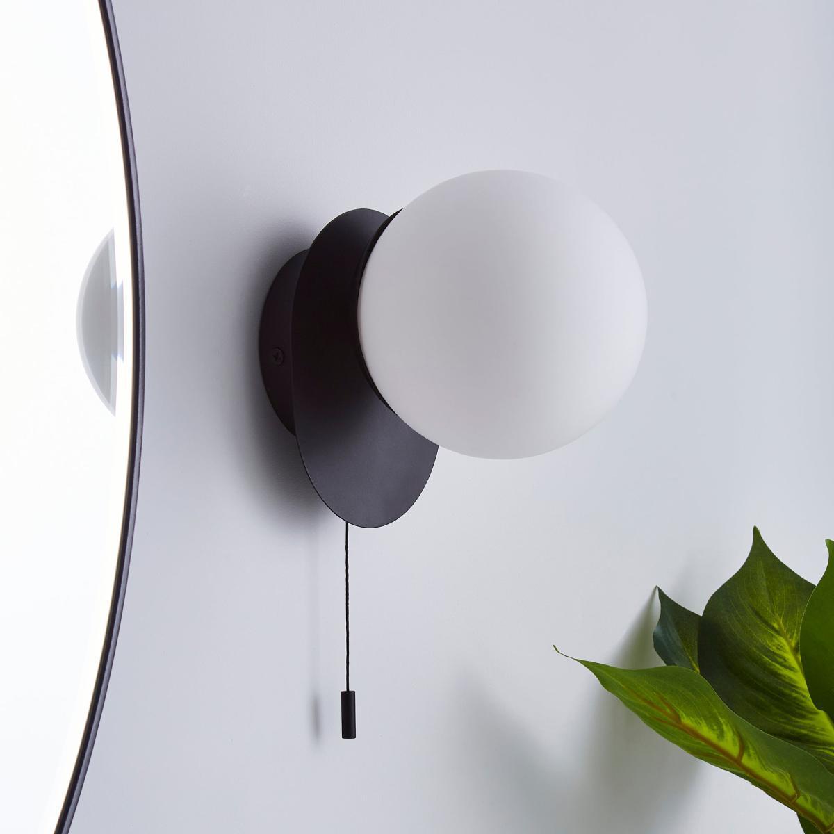 Tela Bathroom Wall Light Black Black – image 2
