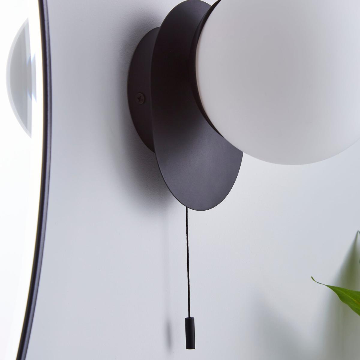 Tela Bathroom Wall Light Black Black – image 3
