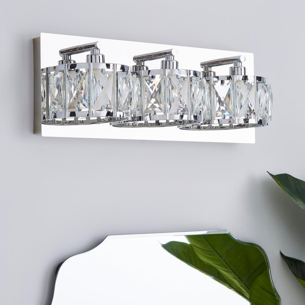 Kylie Bathroom 3 Light Wall Light Chrome – image 2