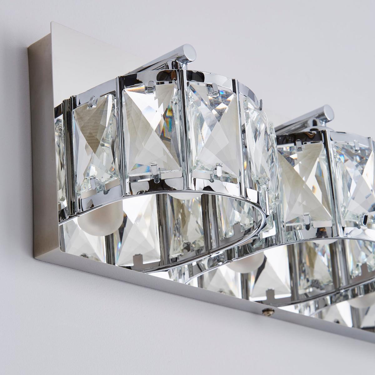 Kylie Bathroom 3 Light Wall Light Chrome – image 3