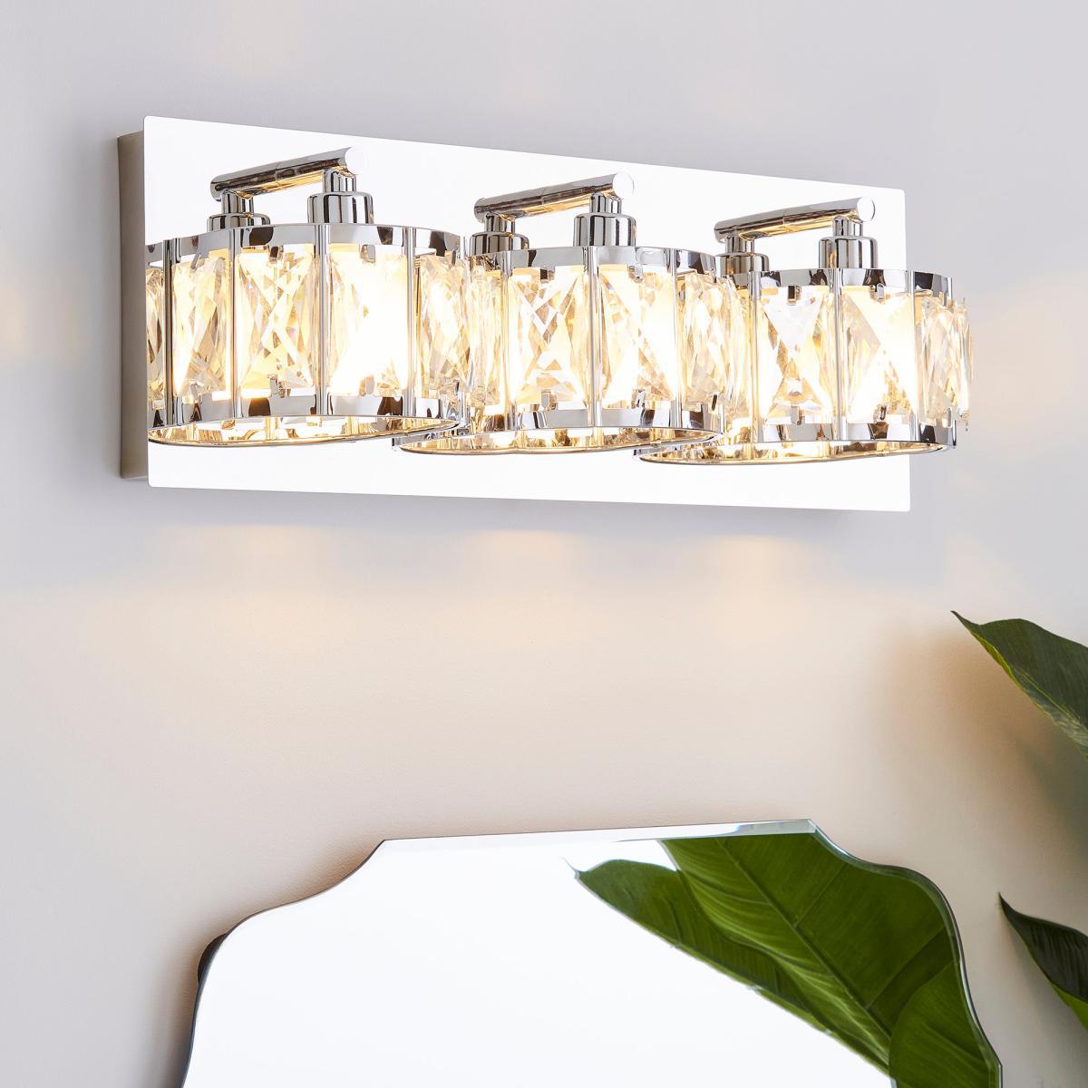Kylie Bathroom 3 Light Wall Light Chrome – image 1