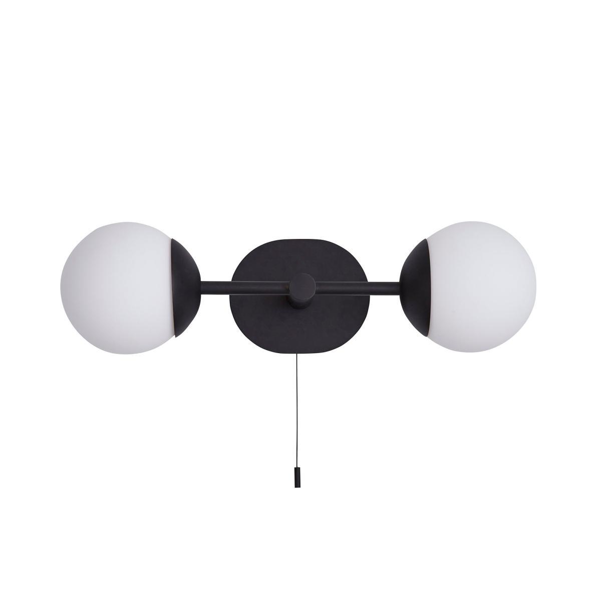 Tela Bathroom 2 Light Wall Light Black Black – image 5
