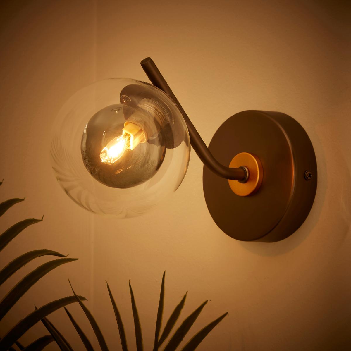 Molecular Industrial Wall Light Clear – image 2