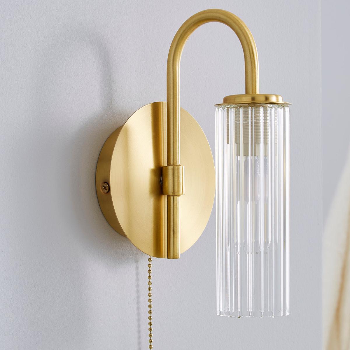 Dorma Henstone Bathroom Wall Light Gold – image 4