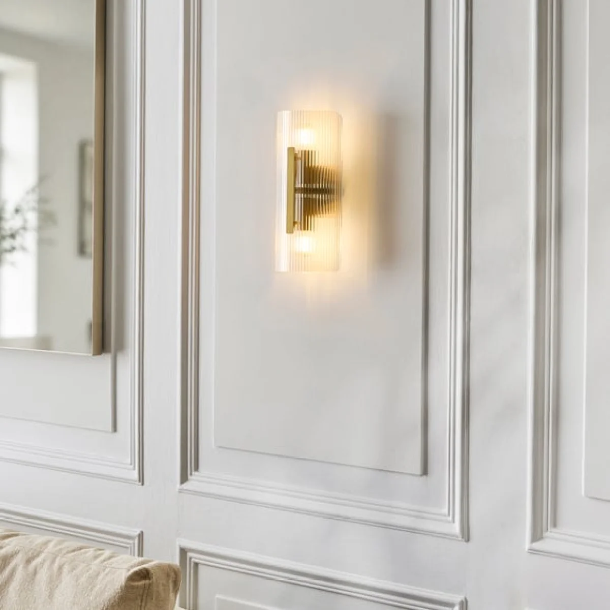 Veneto Ribbed 2 Light Wall Light – image 7