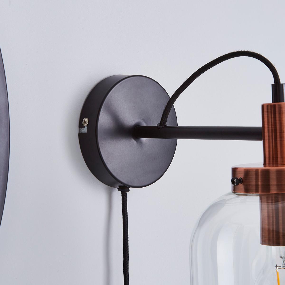 Dayo Easy Fit Plug In Wall Light Clear – image 4