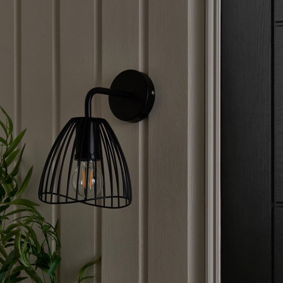 Jaula Indoor Outdoor Wall Light Black – image 2