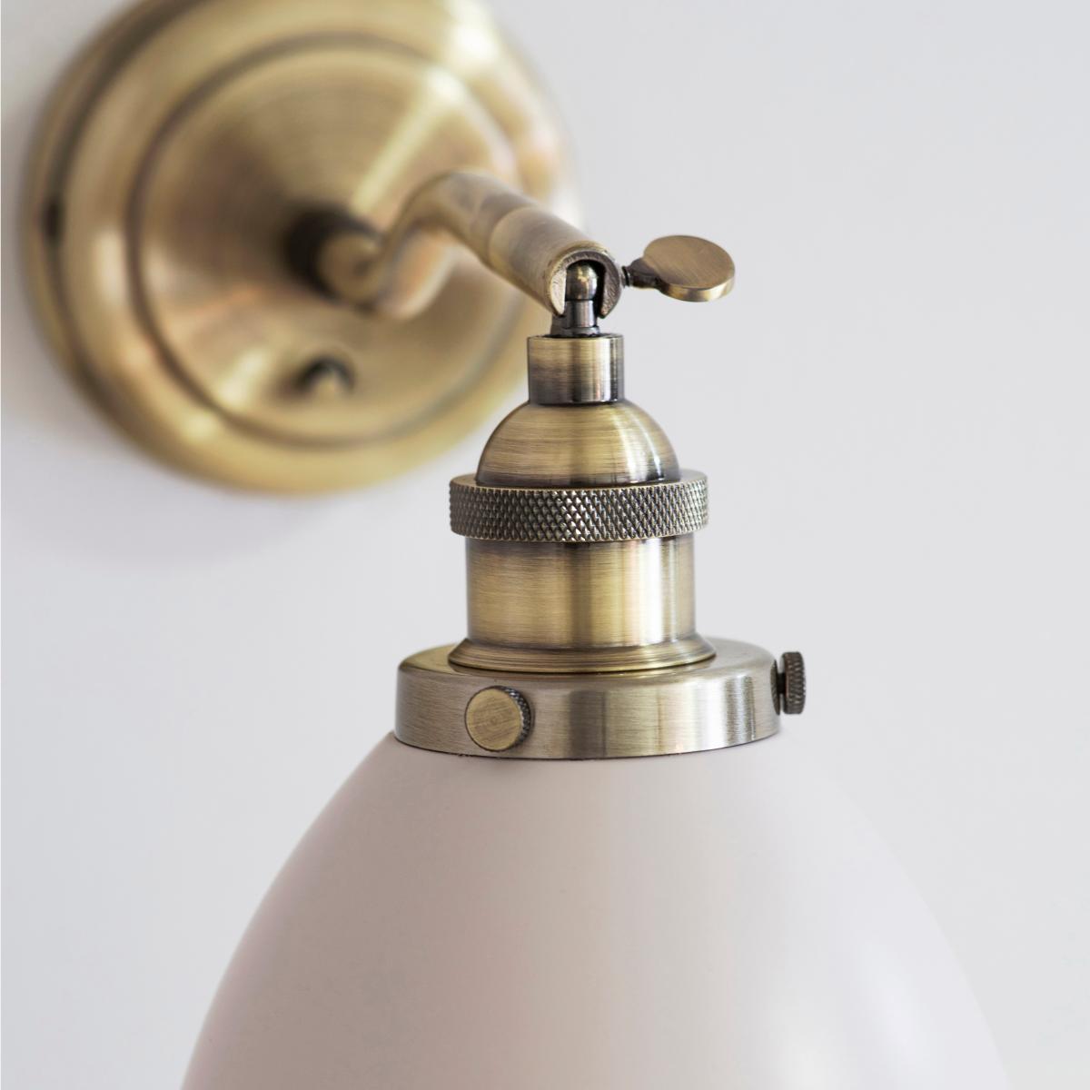 Vogue Elijah Industrial Adjustable Wall Light Taupe – image 2