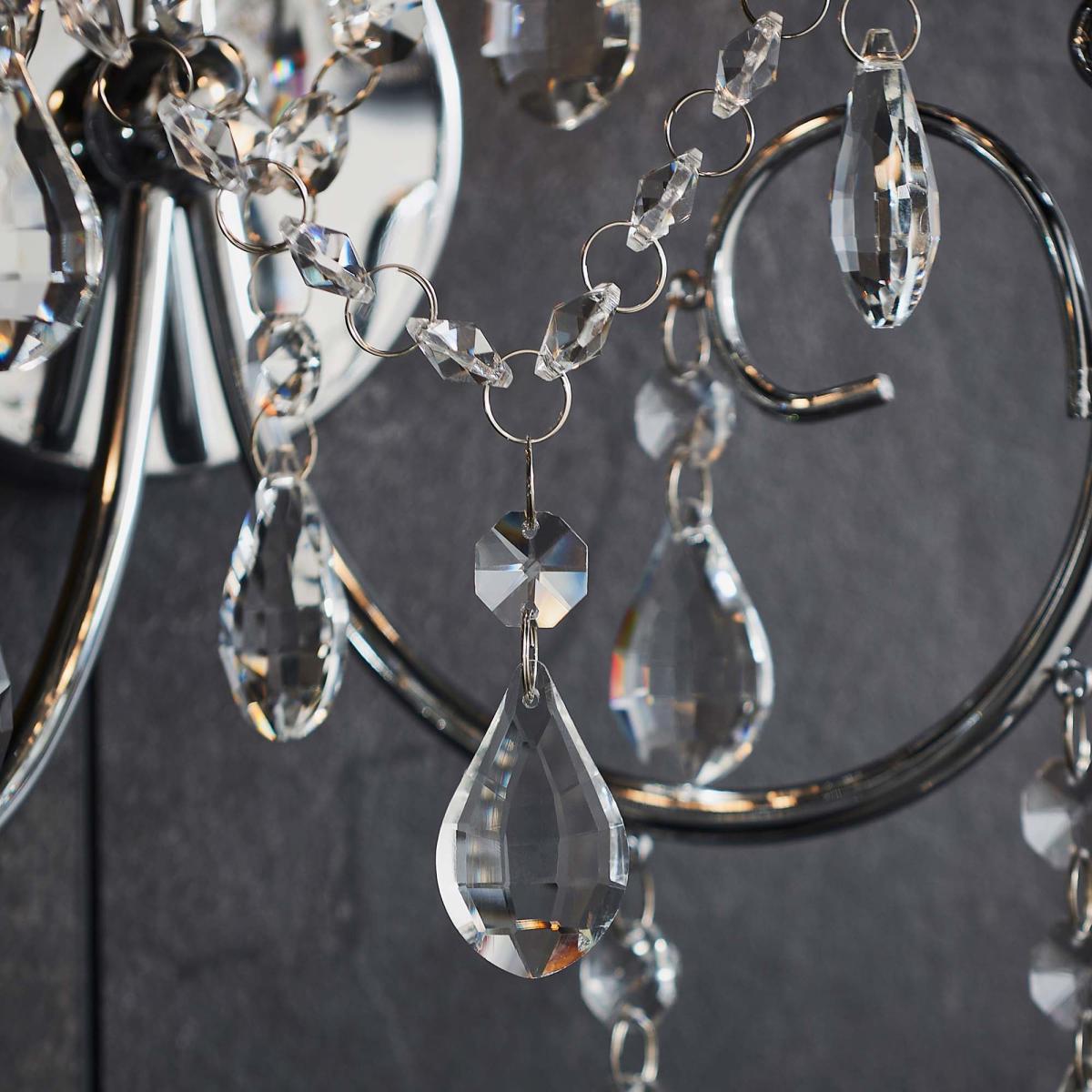 Vogue Tabitha 2 Light Wall Light Chrome – image 4