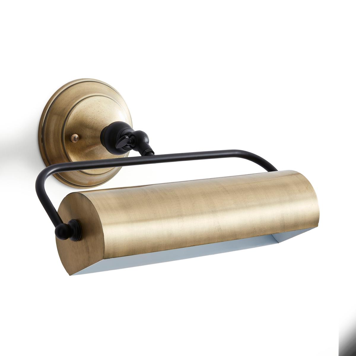 Banker Wall Light Antique Brass – image 4