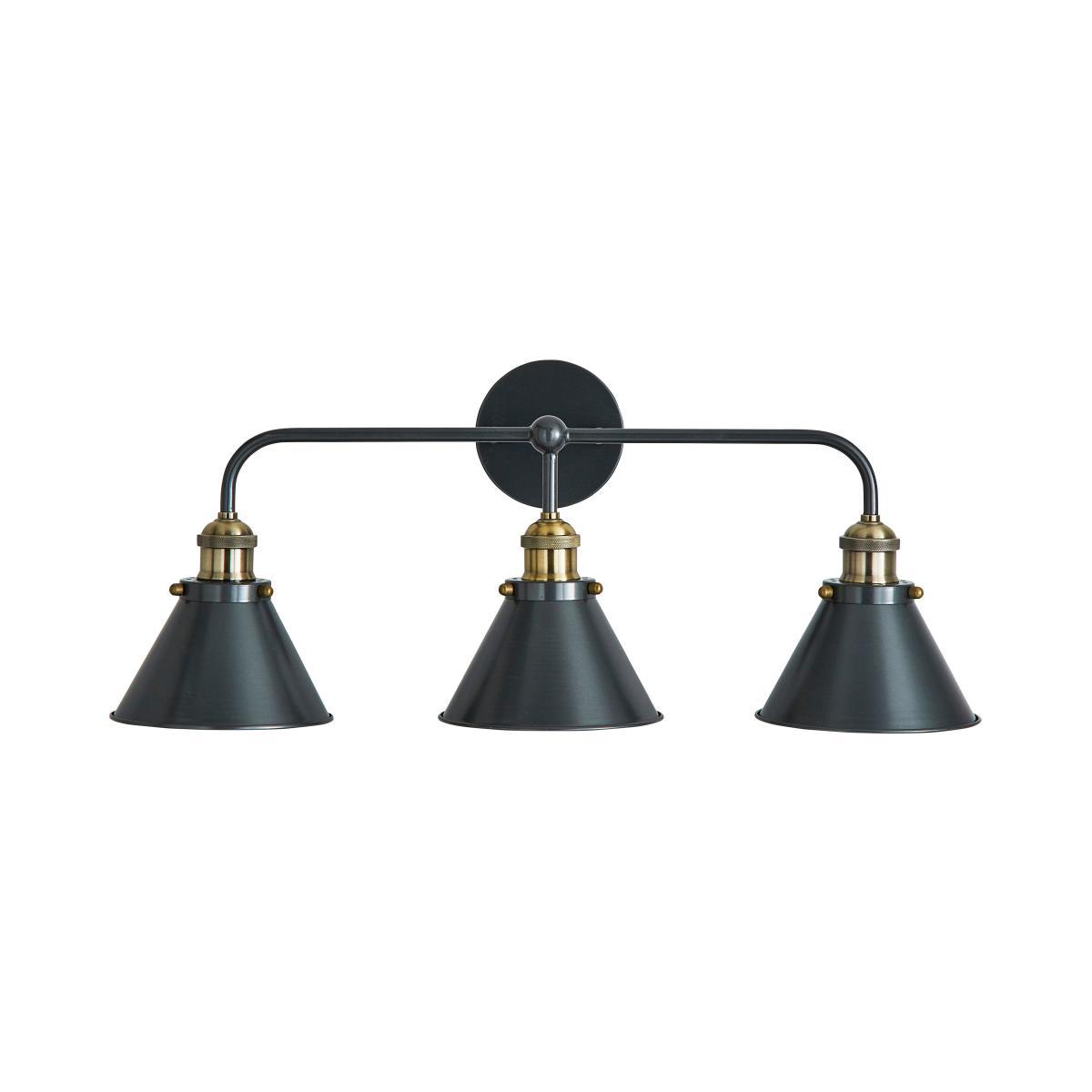 Logan Grey 3 Light Wall Light Grey – image 5