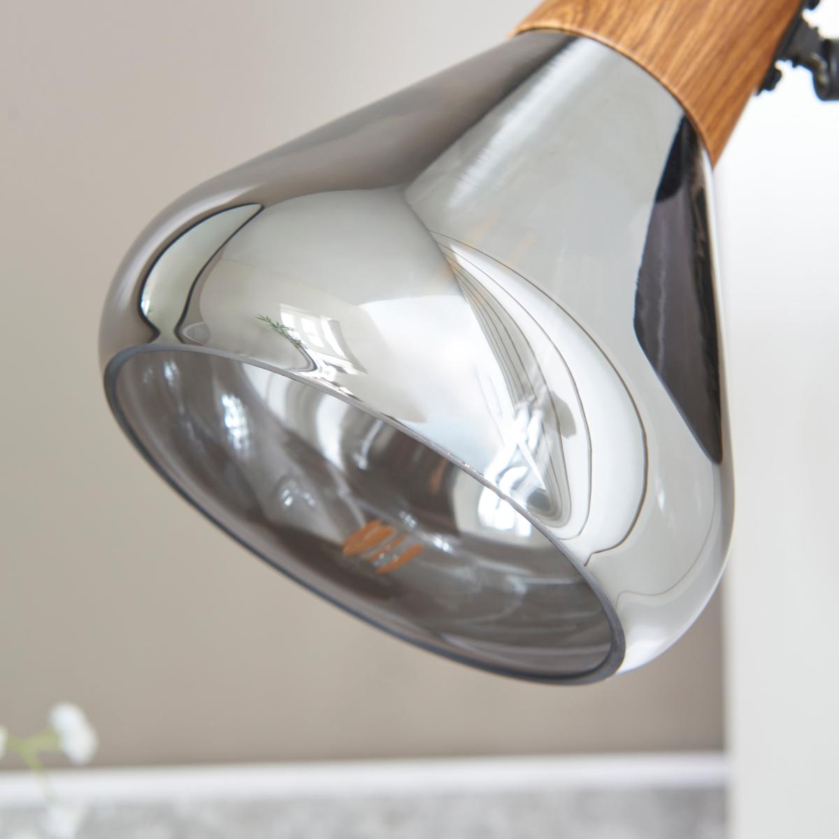 Wolston Bathroom Adjustable Wall Light Smoke – image 2