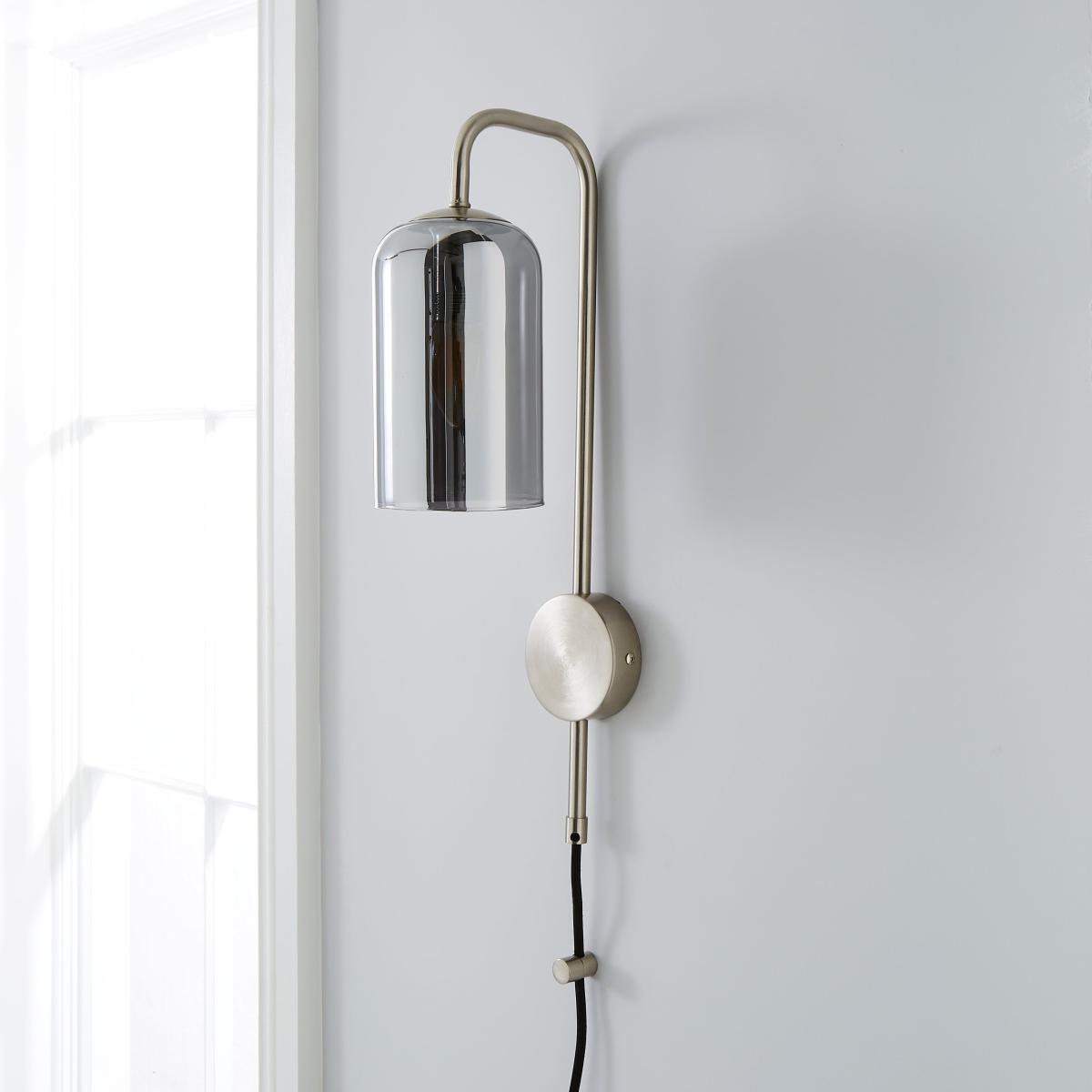 Palazzo Chrome Easy Fit Plug In Wall Light Chrome – image 2