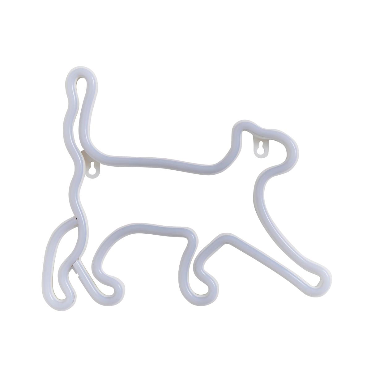Cat Neon Sign White – image 4