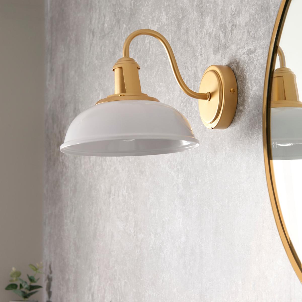 Oraya Bathroom Wall Light White – image 2