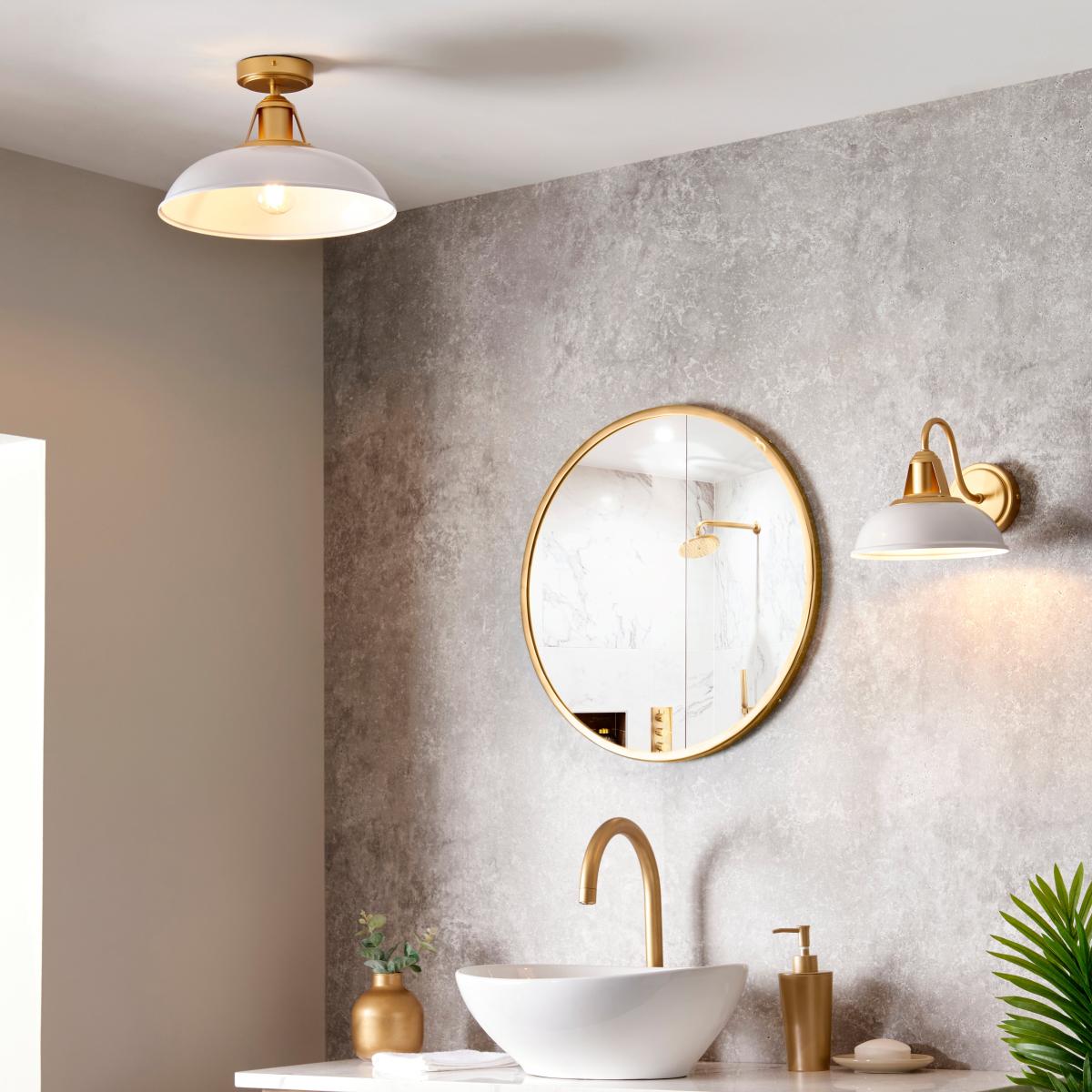Oraya Bathroom Wall Light White – image 6