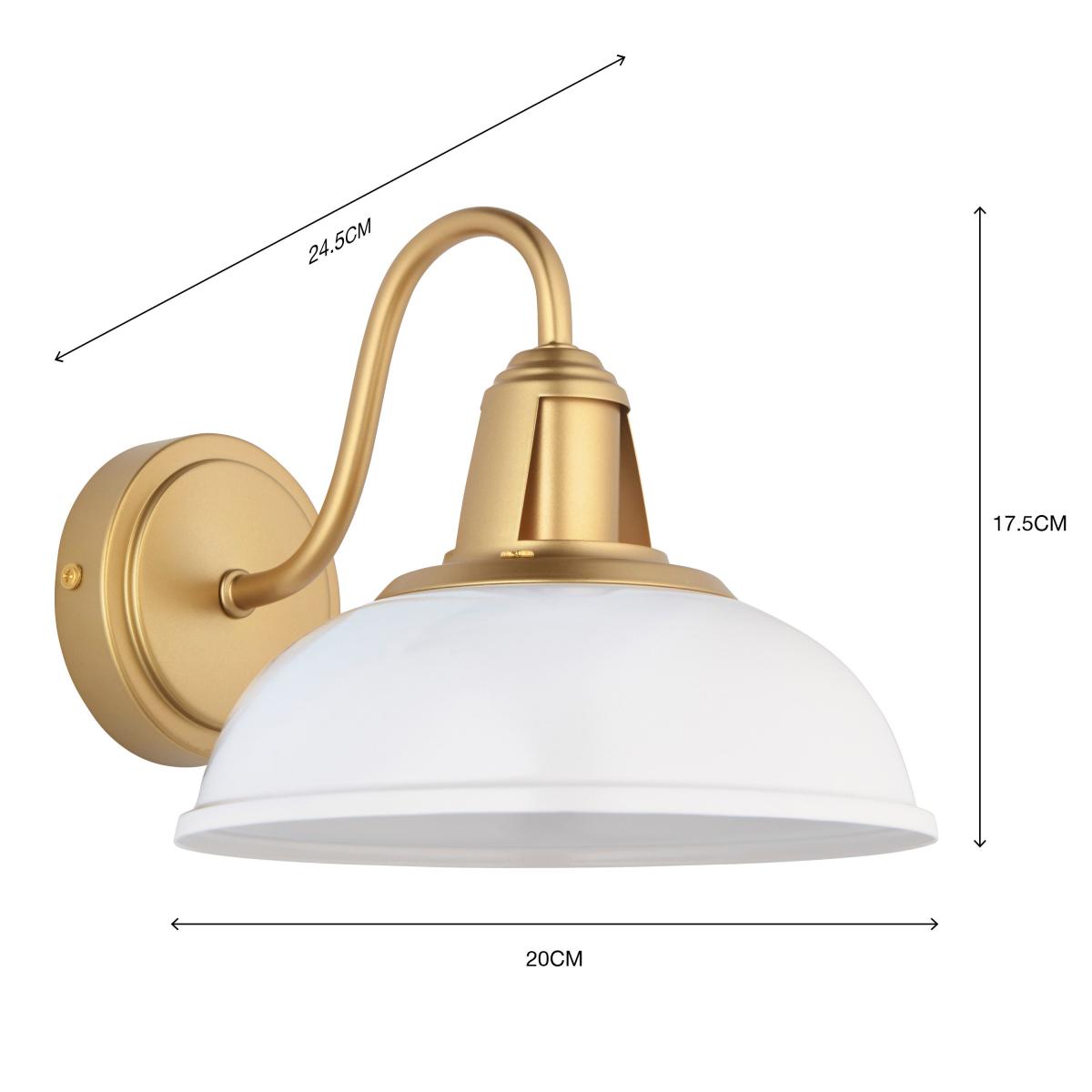 Oraya Bathroom Wall Light White – image 7