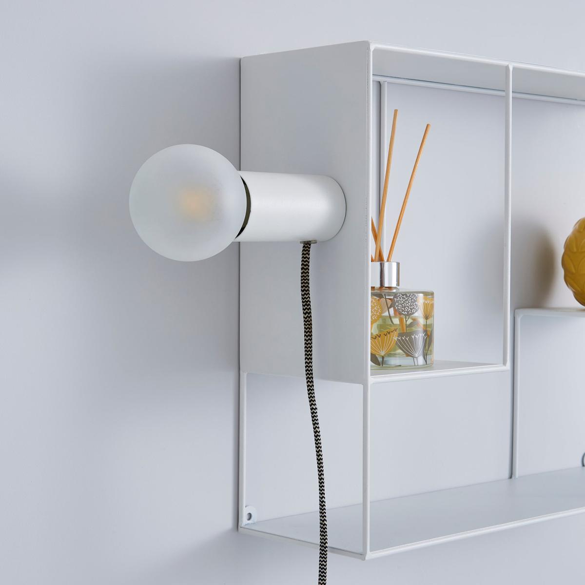 Bradford Shelf Wall Light with Magnetic Bulb Holder Matt Black – image 4