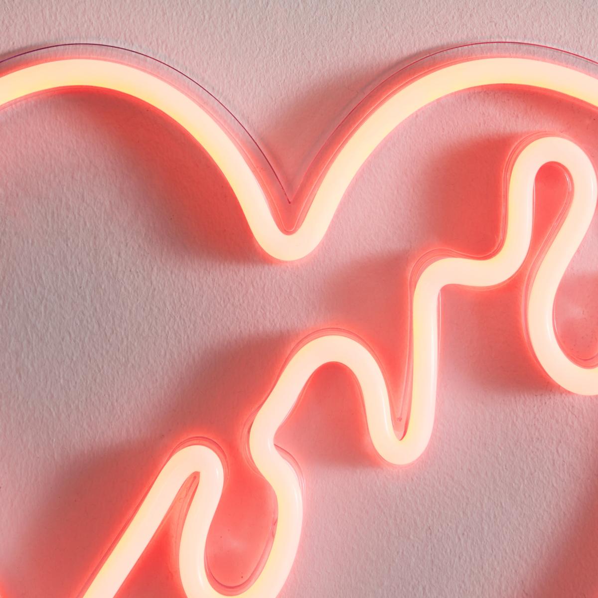 Love Heart Neon Sign MultiColoured – image 3