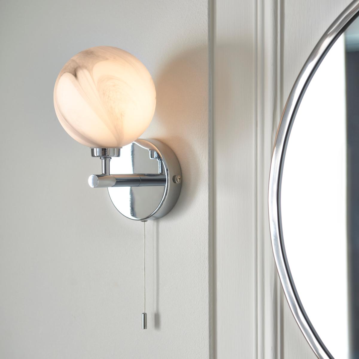 Utopia Bathroom Wall Light Silver – image 2