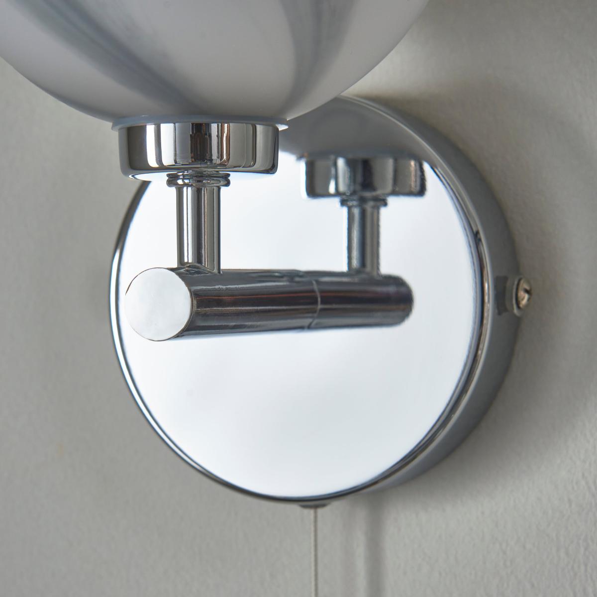 Utopia Bathroom Wall Light Silver – image 4
