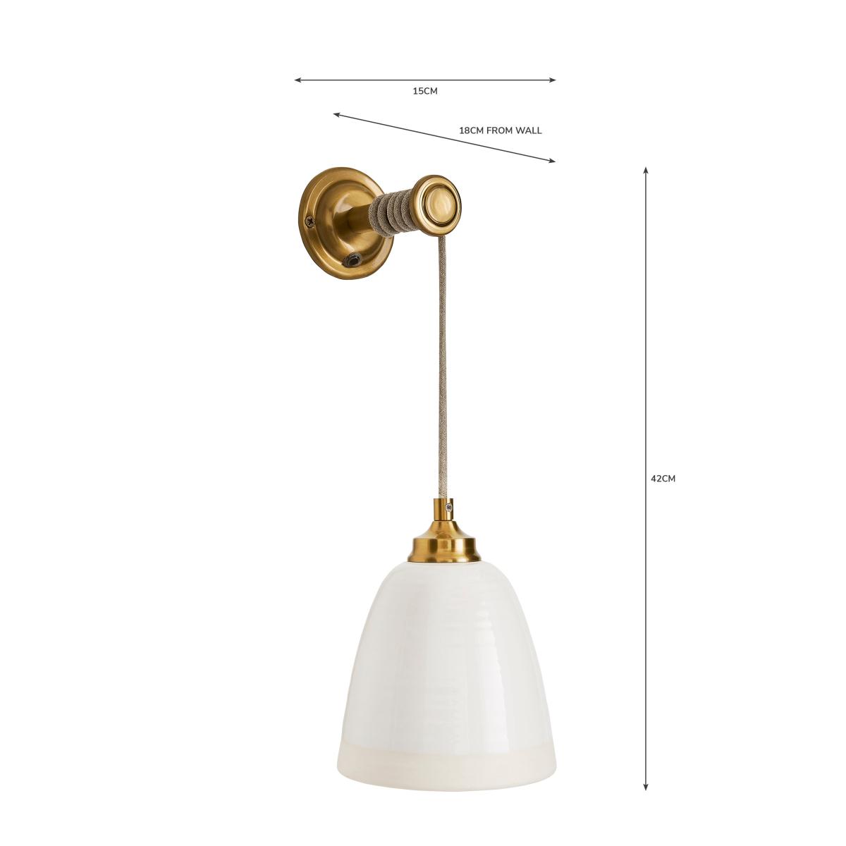 Return - Churchgate Harby Plug In Wall Light – image 6