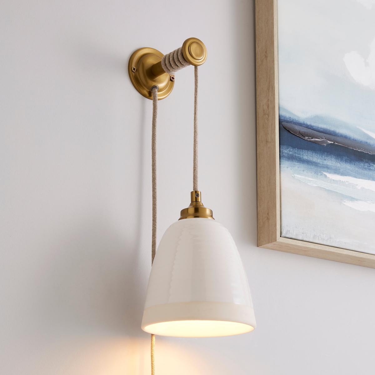Return - Churchgate Harby Plug In Wall Light – image 1