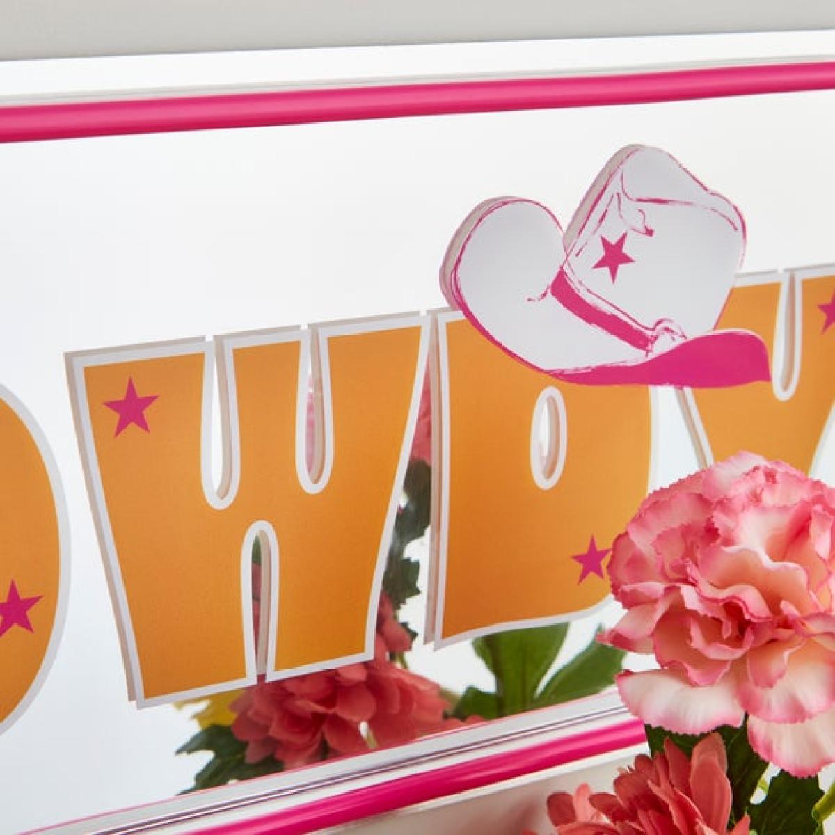 Howdy Mirrored Neon Sign – image 3