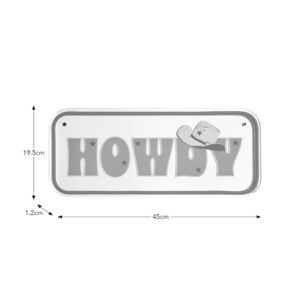 Howdy Mirrored Neon Sign – image 4