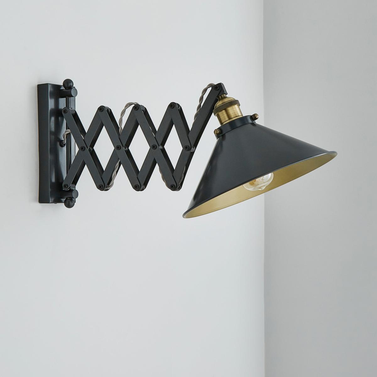Logan Extendable Plug In Grey Wall Light Grey – image 2