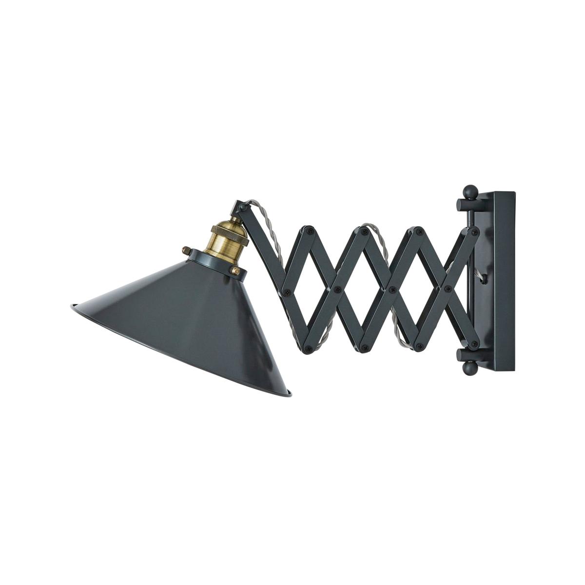 Logan Extendable Plug In Grey Wall Light Grey – image 5