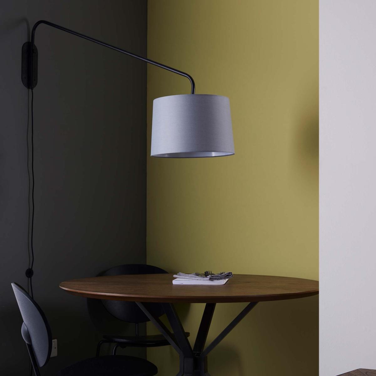 Vogue Carlson Swing Arm Shade Wall Light Grey Grey – image 2